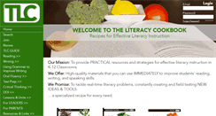 Desktop Screenshot of literacycookbook.com